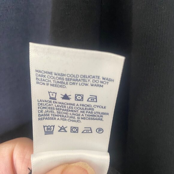 NWT Lands End Top Womens Size 1X Black Long Sleeve V-Neck Lightweight Stretch Fa - Picture 4 of 14